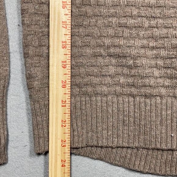 C&C California Sweater Womens Size Large Tan Wool Blend Turtleneck‎ Pullover - Picture 5 of 9